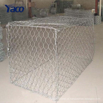 Rede de arame hexagonal galvanizada / em PVC / com estojo em gabião / gaiola em pedra